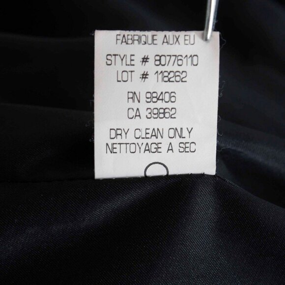 Theory Sz S Black Heavy Knit Lined Viscose Polyamide Blazer Jacket - Picture 6 of 6